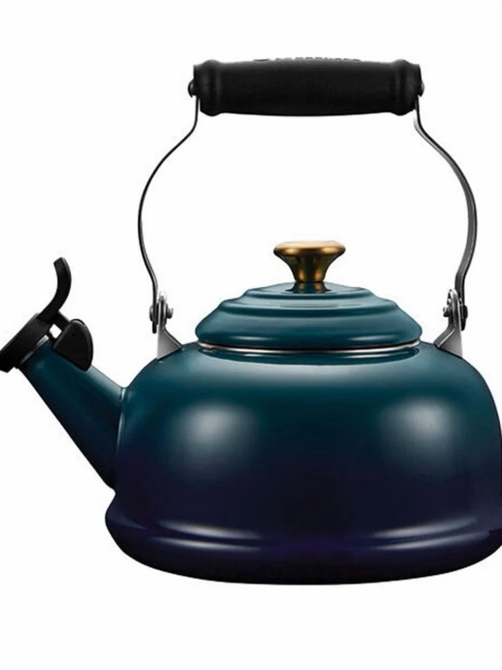 Le Creuset 1.6L Agave Whistling Tea Kettle with Silver Knob
